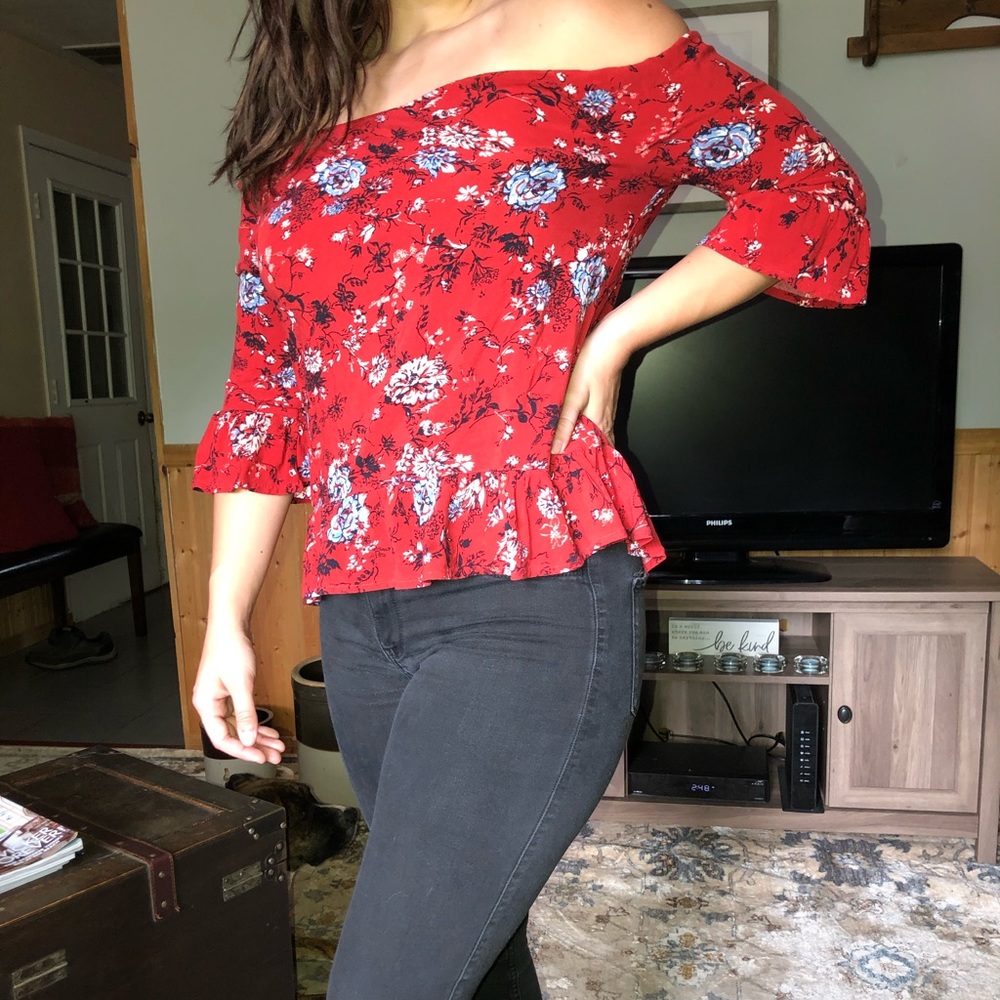 Off the shoulder shirt